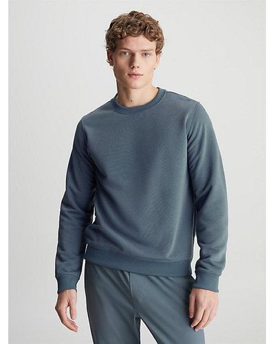 Calvin Klein French-Terry-Sweatshirt - Blau