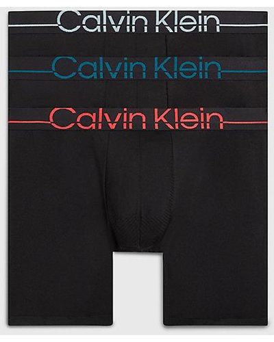 Calvin Klein 3er-Pack Boxershorts mit langem Bein - Pro Fit - Grün