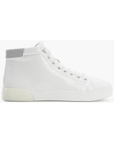 Calvin Klein Leather High-top Trainers - - White - Women - Eu 39 - Wit
