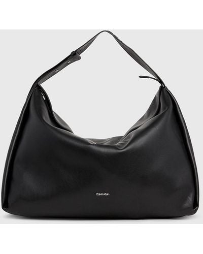 Calvin Klein Grand sac hobo - Noir