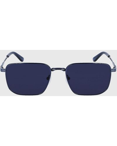 Calvin Klein Rectangle Sunglasses Ck23101s - Blue