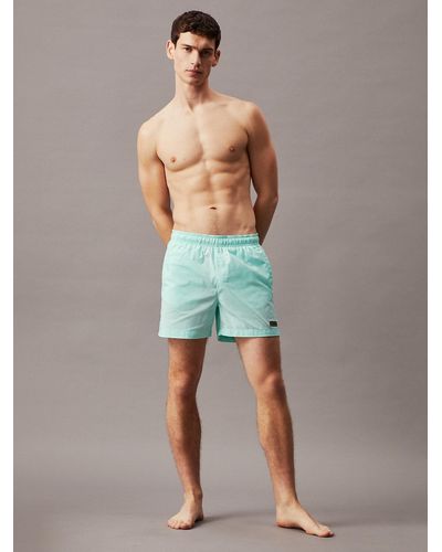 Calvin Klein Short de bain mi-long avec cordon de serrage - Bleu