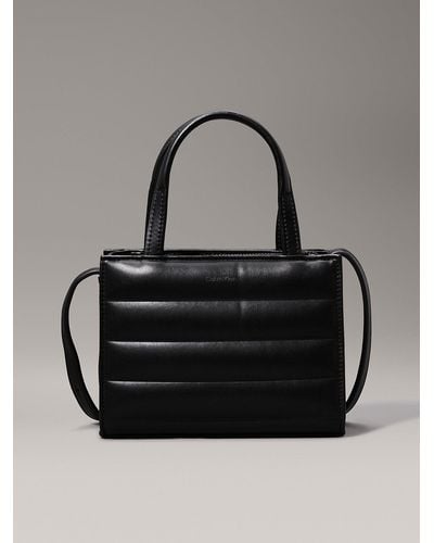 Calvin Klein Mini Quilted Tote Bag - Black