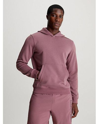 Calvin Klein French Terry Hoodie - Paars