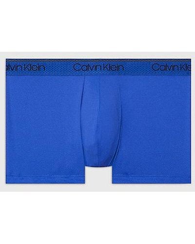 Calvin Klein Bóxeres de tiro bajo - Micro Stretch Cooling - Azul