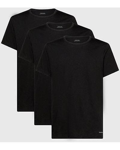 Calvin Klein 3er-Pack T-Shirts - Cotton Classics - Schwarz