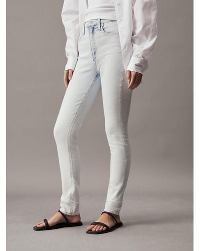 Calvin Klein Jean skinny high rise - Blanc