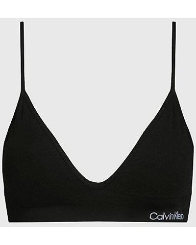 Calvin Klein Parte de arriba de bikini de triángulo - CK Meta Essentials - Negro