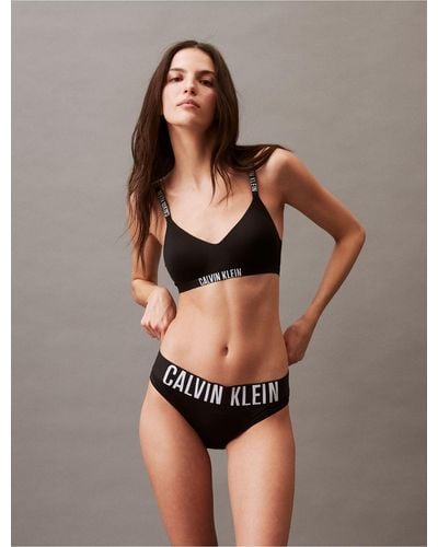 Calvin Klein Intense Power Micro Lightly Lined Bralette - Black