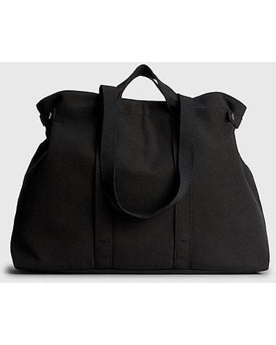 Calvin Klein Grote Gerecyclede Tote Bag - Zwart