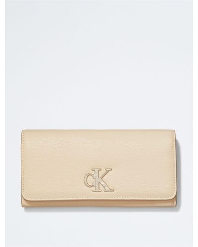 Calvin Klein Beige Polyester Women Wallet