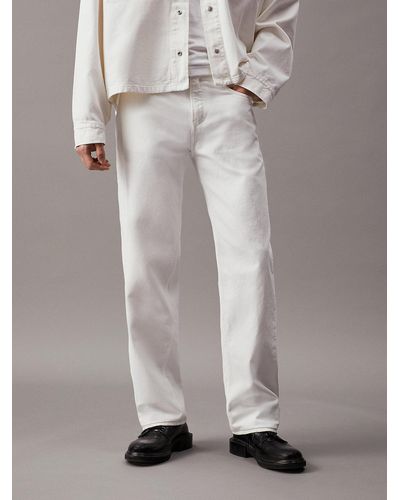 Calvin Klein 90's Straight Jeans - White
