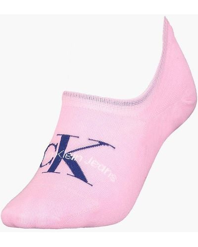 Calvin Klein Logo Invisible Socks - Pink