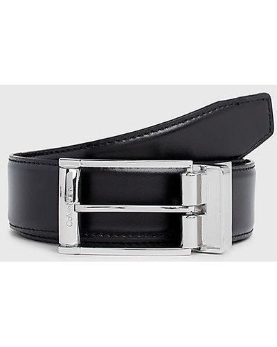 Calvin Klein Cinturón de cuero - Blanco