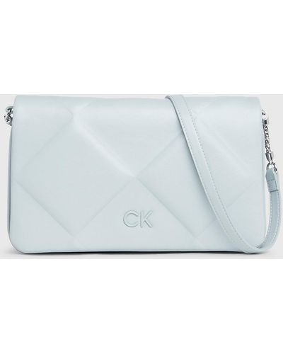 Calvin Klein Quilted Shoulder Bag - Blue