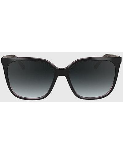 Calvin Klein Gafas de sol rectangulares modificadas CK24509S - Negro