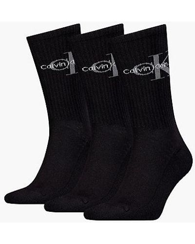 Calvin Klein 3-pack Crew Sokken - Zwart
