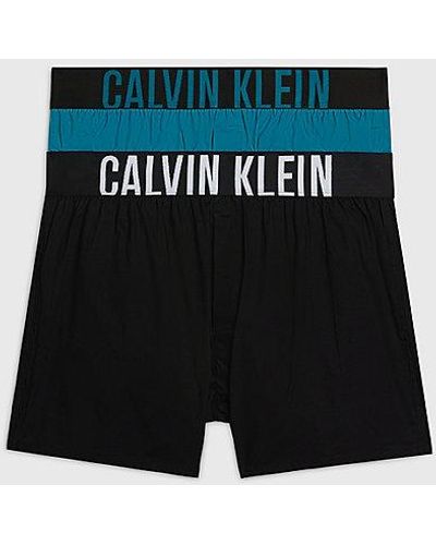 Calvin Klein 2-pack Slim Fit Boxershorts - Intense Power - Zwart