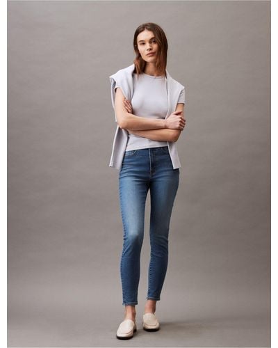 Calvin Klein Original High Rise Skinny Fit Jeans - Gray