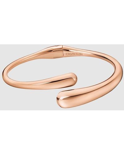 Calvin Klein Bracelet rigide ouvert - Ellipse - Rose
