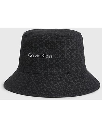 Calvin Klein Bucket Hat zum Wenden - Schwarz