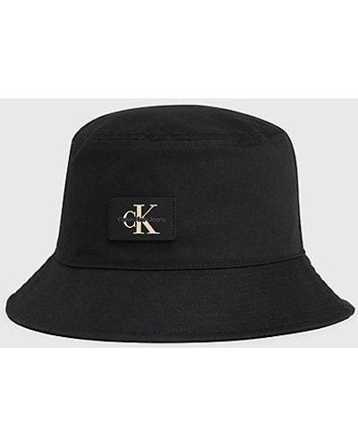 Calvin Klein Bucket Hat aus Twill - Schwarz