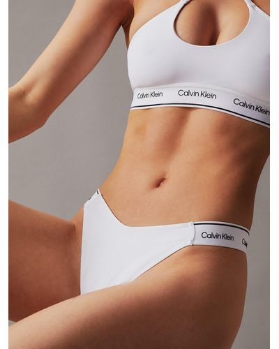 Calvin Klein Bas de bikini - CK Meta Legacy - Blanc