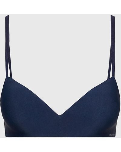 Calvin Klein Soutien-gorge push-up sans armatures - Seductive Comfort - Bleu