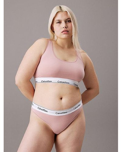 Calvin Klein String in großen Größen - Modern Cotton - Pink