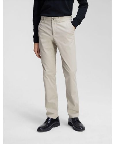 Calvin Klein Cotton Flex Trouser - White