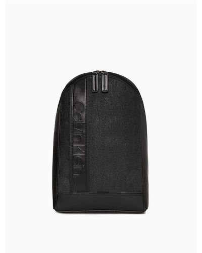 Calvin Klein Bartley Micro Texture Sling Backpack - Black