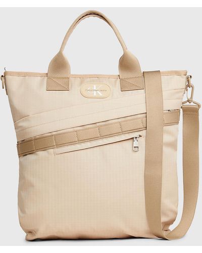 Calvin Klein Ripstop Tote Bag - Natural