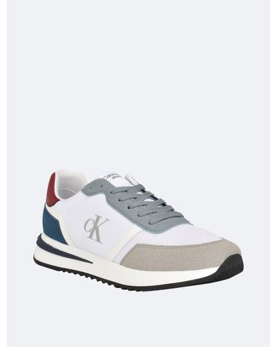 Calvin Klein Men's Picio Monogram Logo Sneaker - White