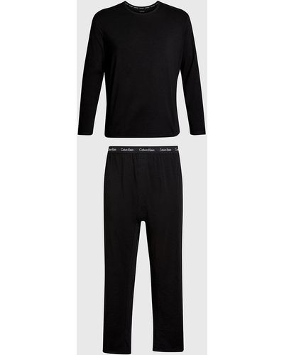 Calvin Klein Plus Size Pyjama Set - Cotton Stretch - Black