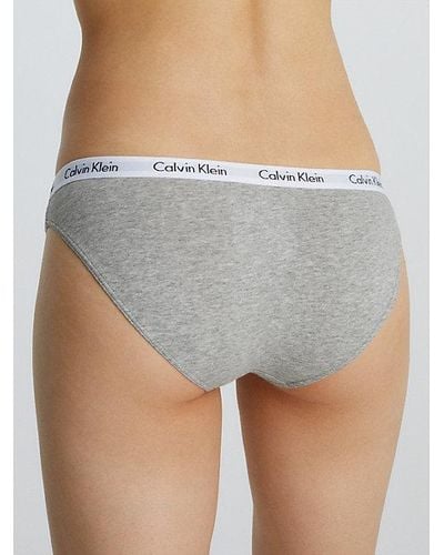Calvin Klein Bikini Brief - Carousel - - Grey - Women - Xl - Grijs