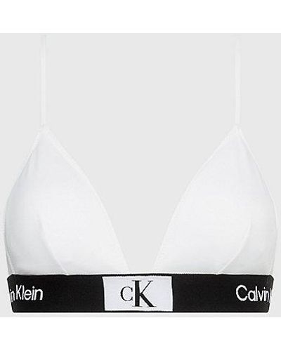 Calvin Klein Triangel Bikinitop - Ck96 - Wit
