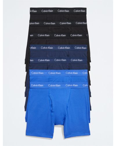 Calvin Klein Cotton Stretch 7-pack Boxer Brief - Blue