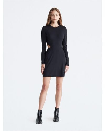 Calvin Klein Cut Out Mini Dress - Black