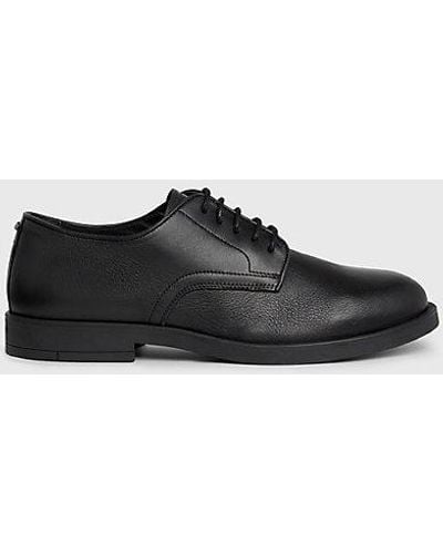Calvin Klein Zapatos de piel con cordones - Negro