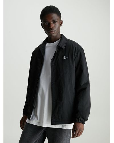 Calvin Klein Monogram Skater Jacket - Black