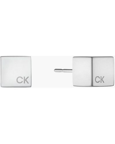 Calvin Klein Earrings - Geometric - Metallic