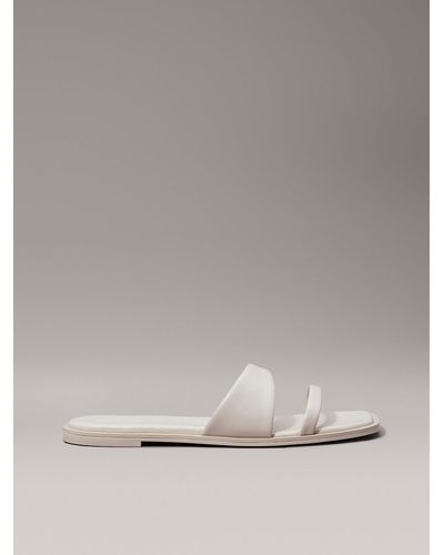 Calvin Klein Woven Sandals - Grey