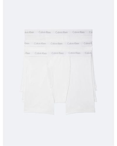 Calvin Klein Big + Tall Cotton Classics 3-pack Boxer Brief - White