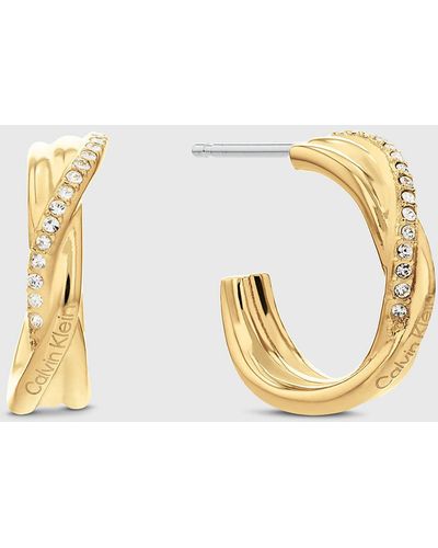 Calvin Klein Earrings - Crystallized Weave - Metallic