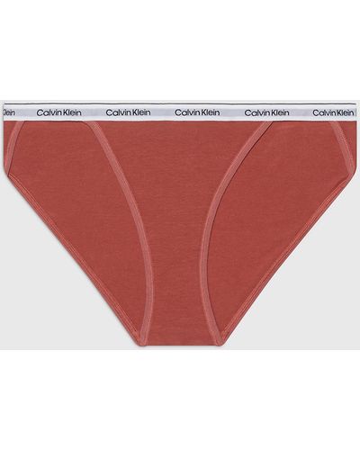 Calvin Klein Bikini Briefs - Modern Logo - Red