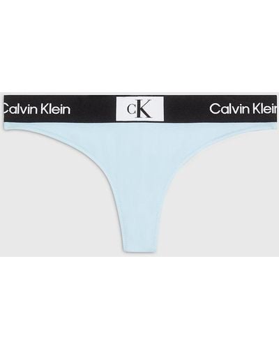 Calvin Klein Thong Bikini Bottoms - Ck96 - White