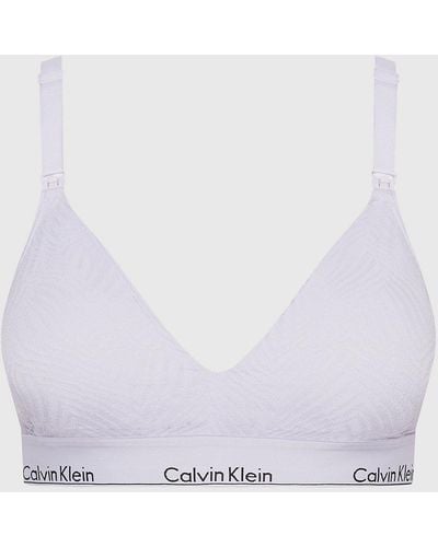 Calvin Klein Soutien-gorge de grossesse en dentelle - Blanc