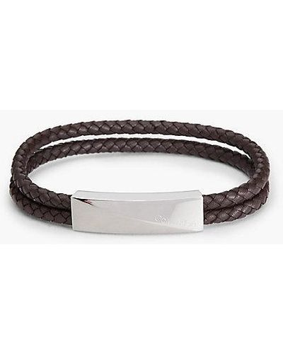 Calvin Klein Armband - Braided Bracelet - Zwart