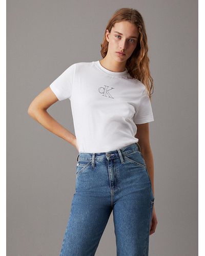 Calvin Klein Monogram T-shirt - White