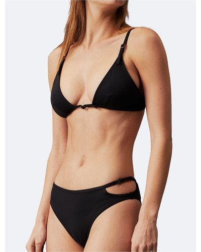 Calvin Klein Micro Belt Bikini Bottom - Black